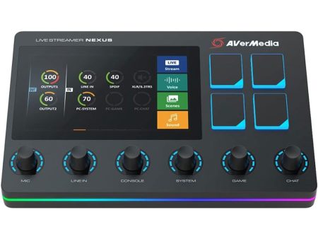 AVerMedia アバーメディア オーディオミキサー LIVE STREAMER AX310 モニター音声と配信音声をそれぞれ個別にコントロールできます Supply