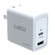 Lazos 窒化ガリウム採用 GaN AC充電器 65W ホワイト L-AC-G65 折りたたみ式プラグ Online