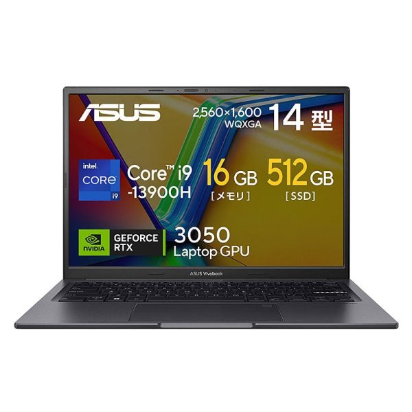 ノートパソコン ASUS 14型 WQXGA Vivobook 14X K3405VC-NZ140W Core i9-13900H メモリ16GB SSD512GB 無線LAN RTX3050 Win11 リファビッシュ Hot on Sale