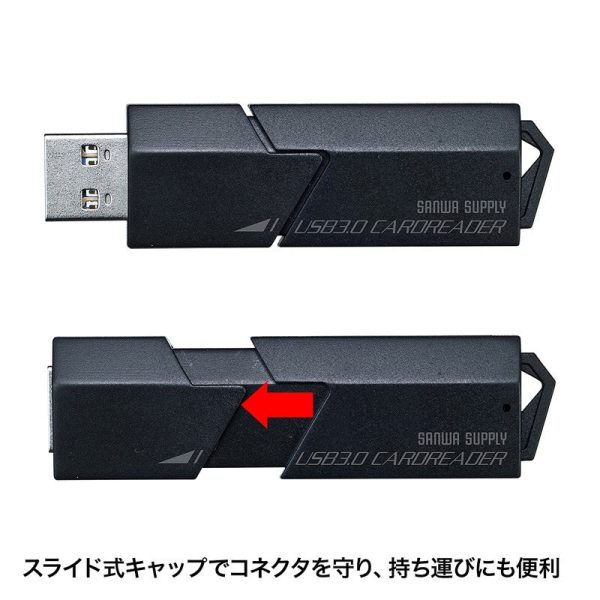 サンワサプライ USB3.0 SDカードリーダー ADR-3MSDUBK SDカード microSDカード対応 Sale