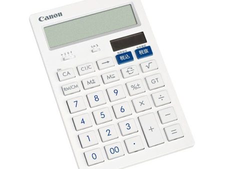 【アウトレット】 Canon 中型卓上サイズの抗菌キレイ電卓 [HS-121T] Online Sale