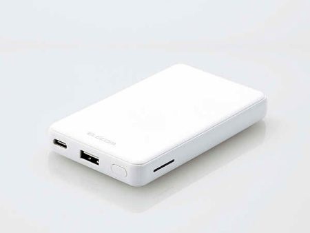 ELECOM 5000mAh 12W モバイルバッテリー [DE-C26-5000WH] USB Type-C 入力 Discount