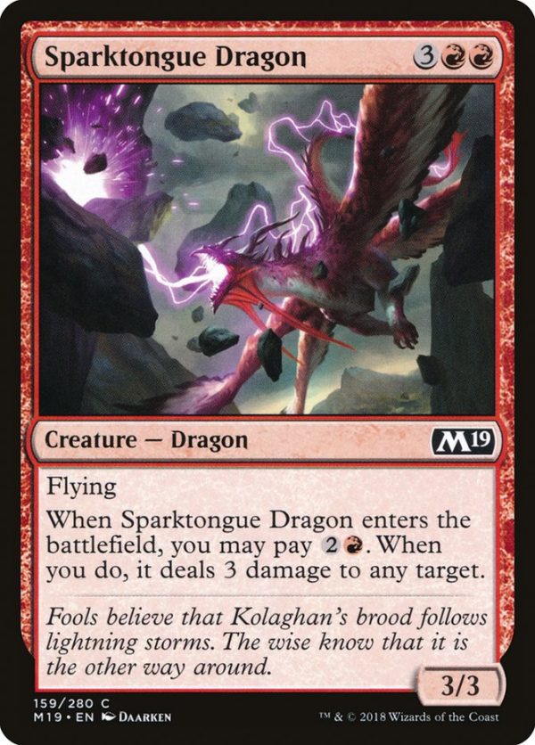 Sparktongue Dragon [Core Set 2019] For Cheap