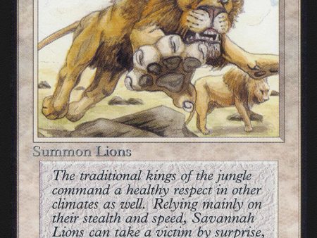 Savannah Lions [Alpha Edition] Supply