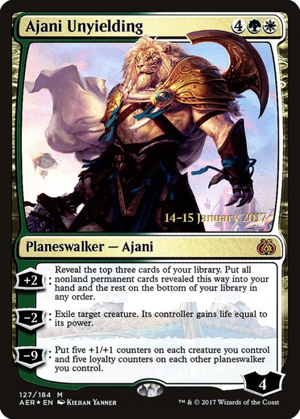 Ajani Unyielding [Aether Revolt Prerelease Promos] Sale