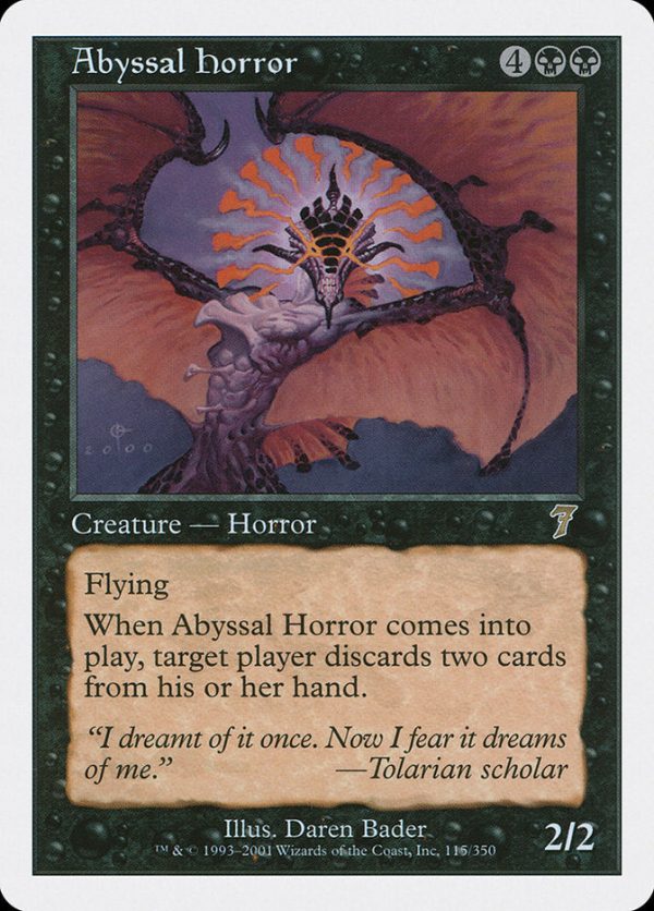 Abyssal Horror [Seventh Edition] Hot on Sale