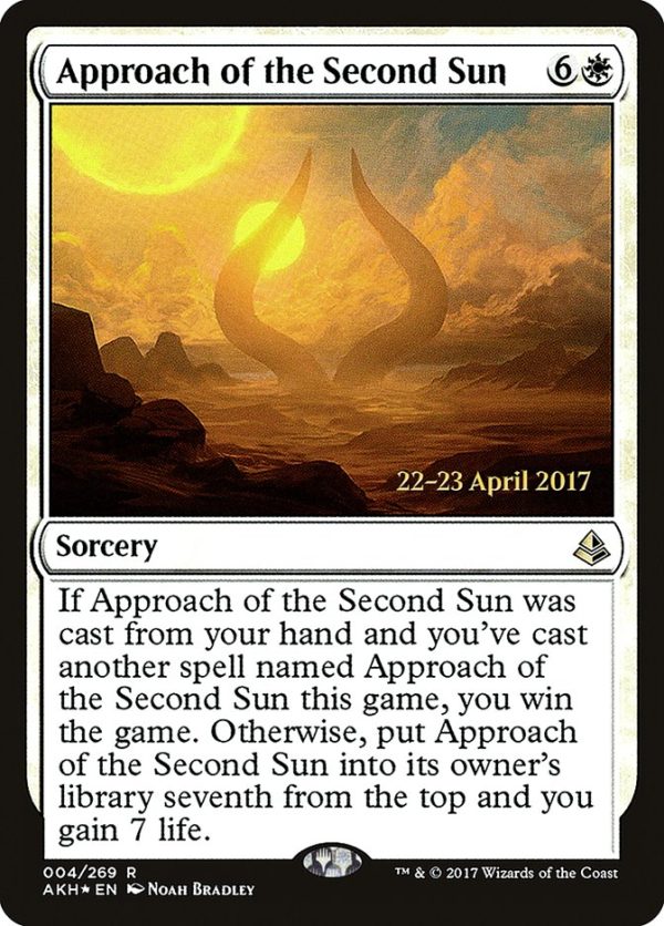 Approach of the Second Sun [Amonkhet Prerelease Promos] For Discount